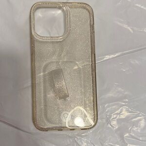 Loopy Case Sparkling Transparent Phone Case gold IPhone 14 Pro Max